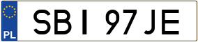 Trailer License Plate